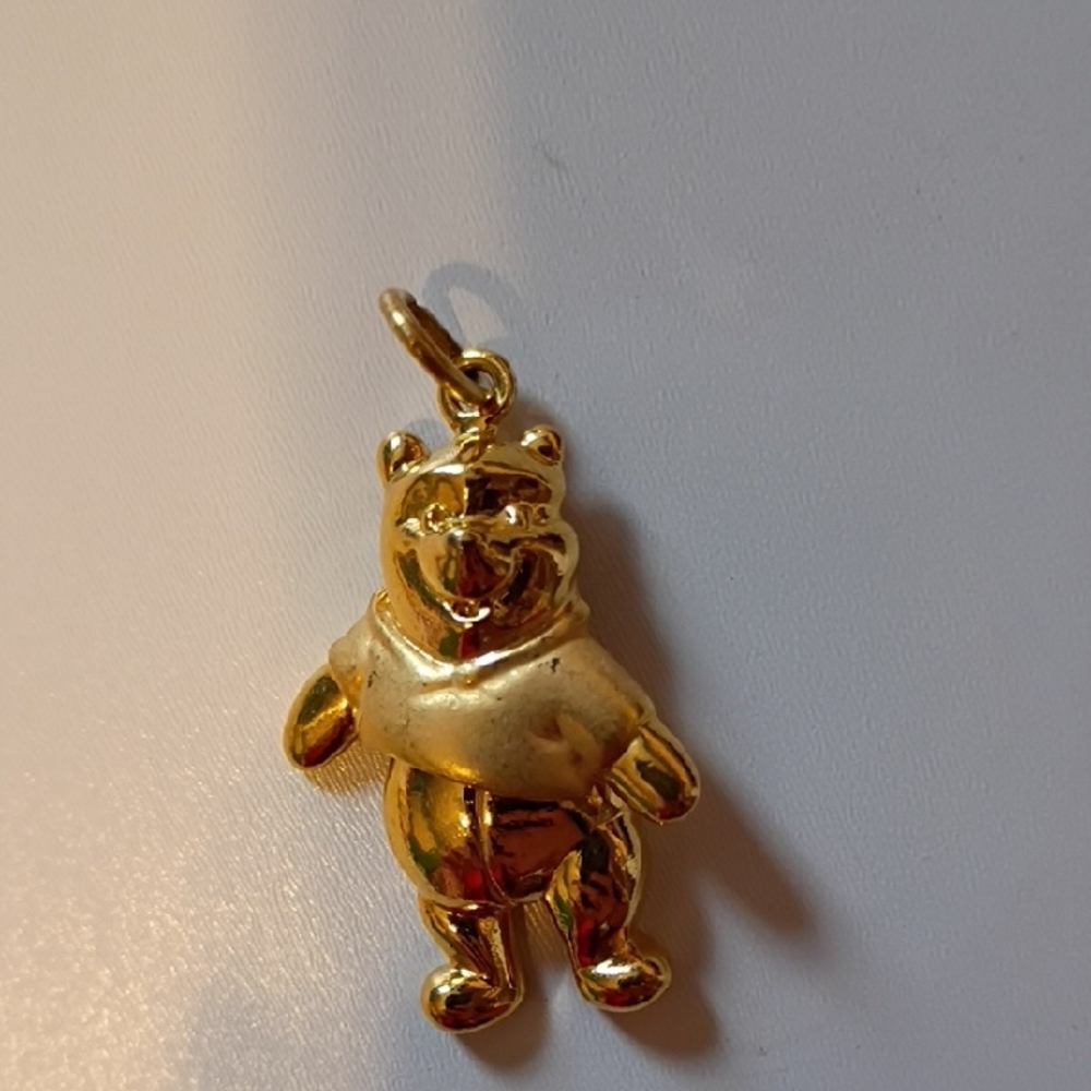 Gold Bear Pendant Charm